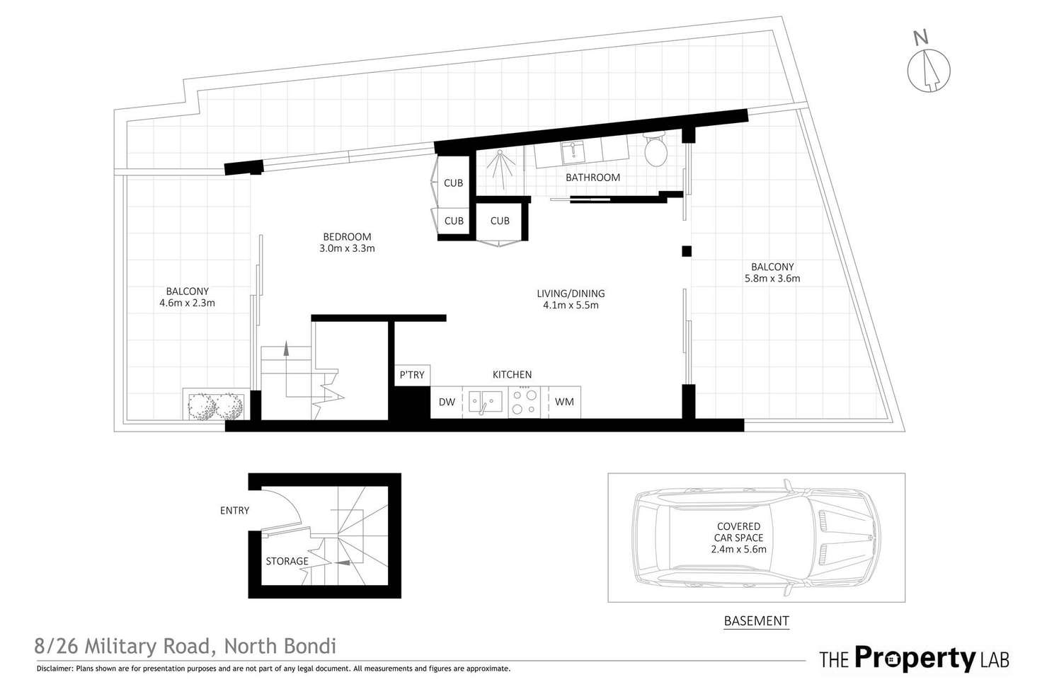 Floorplan of Homely apartment listing, 8/26 Military Road, North Bondi NSW 2026