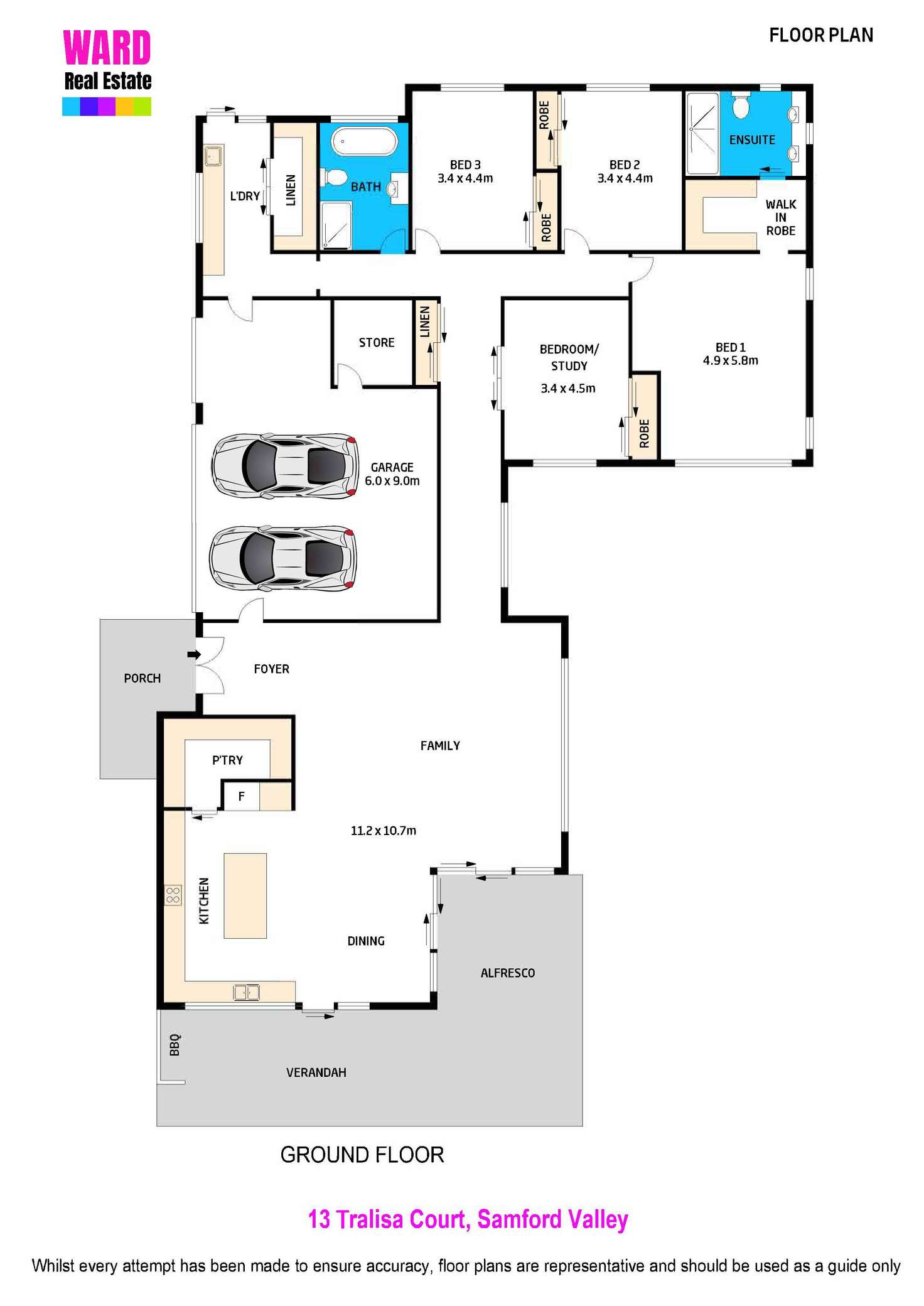 Floorplan of Homely house listing, 13 Tralisa Court, Samford Valley QLD 4520