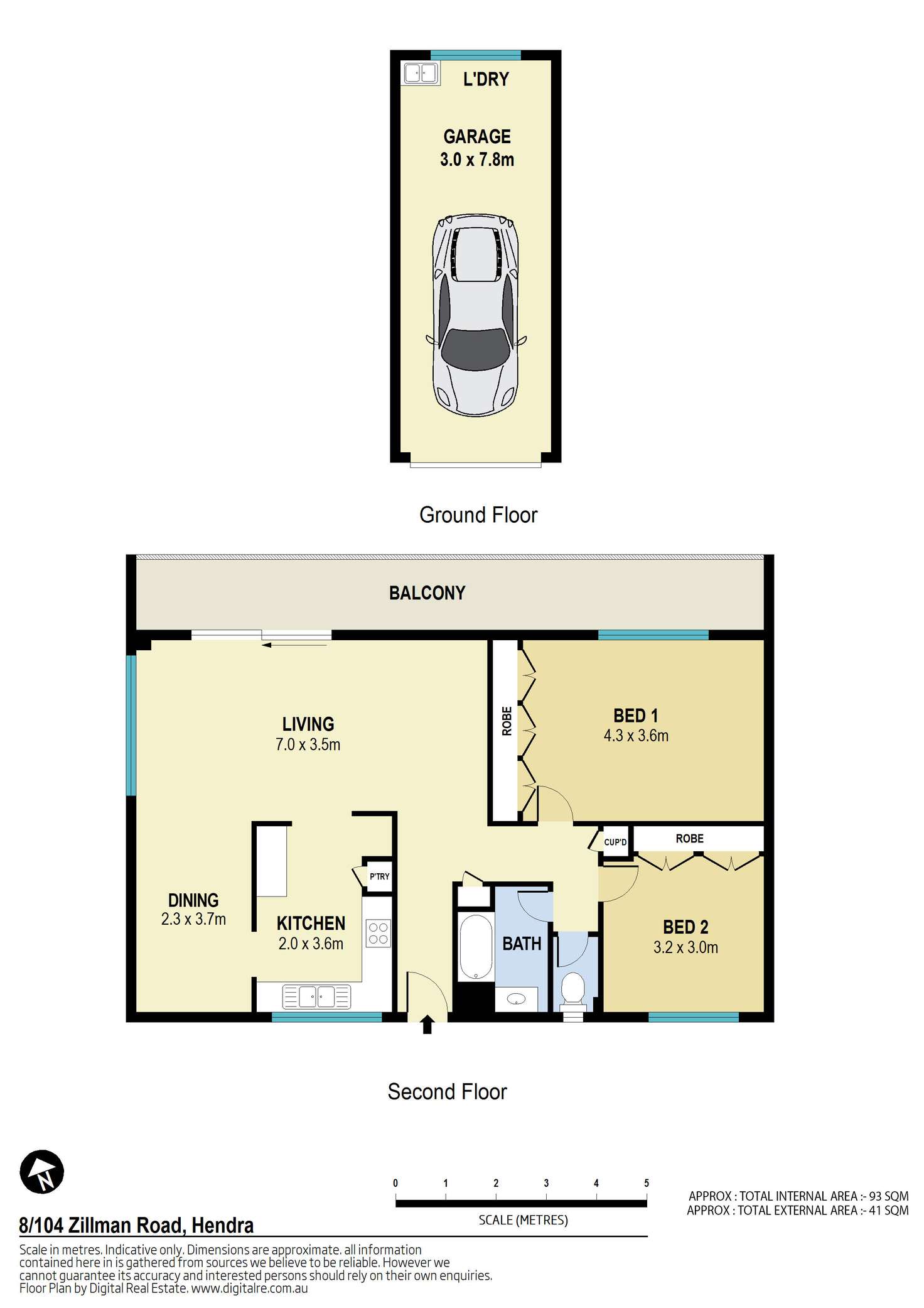Floorplan of Homely unit listing, 8/104 Zillman Road,, Hendra QLD 4011