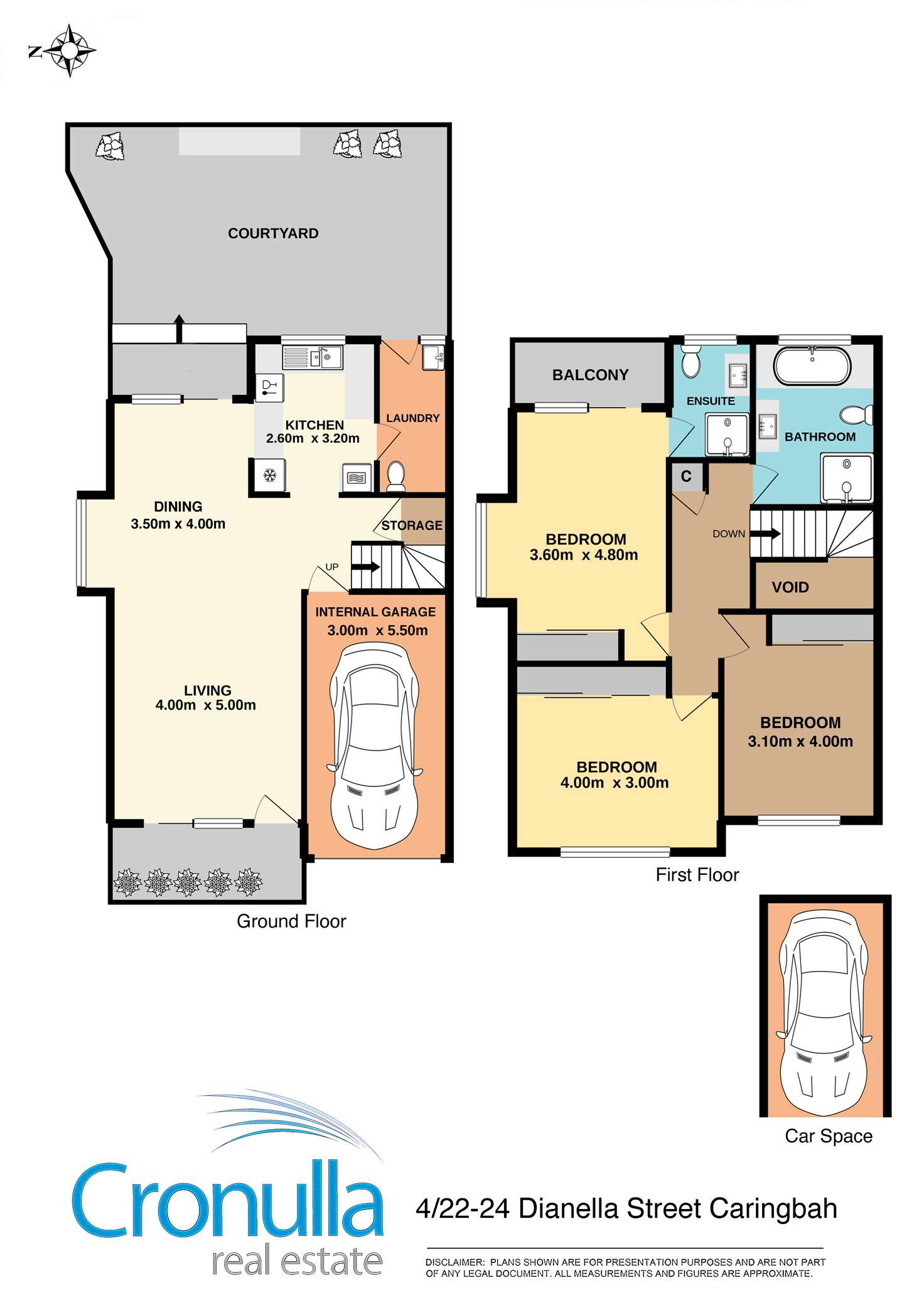 Floorplan of Homely townhouse listing, 4/22-24 Dianella Street, Caringbah NSW 2229