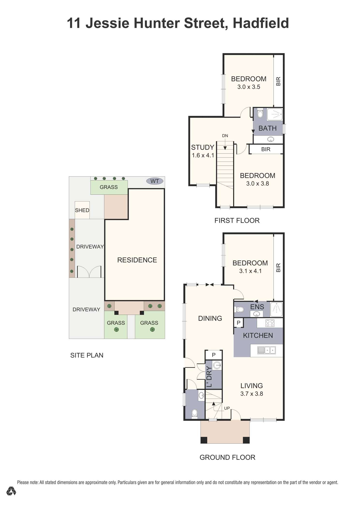 Floorplan of Homely house listing, 11 Jessie Hunter Street, Hadfield VIC 3046