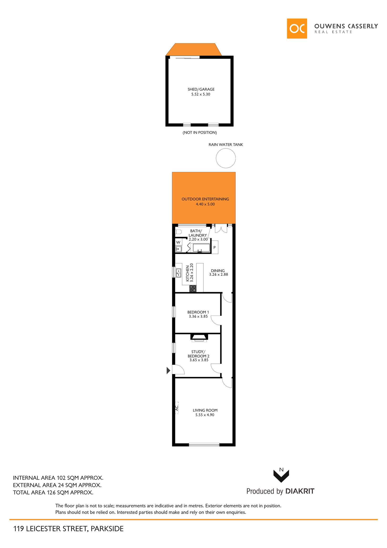 Floorplan of Homely house listing, 119 Leicester Street, Parkside SA 5063