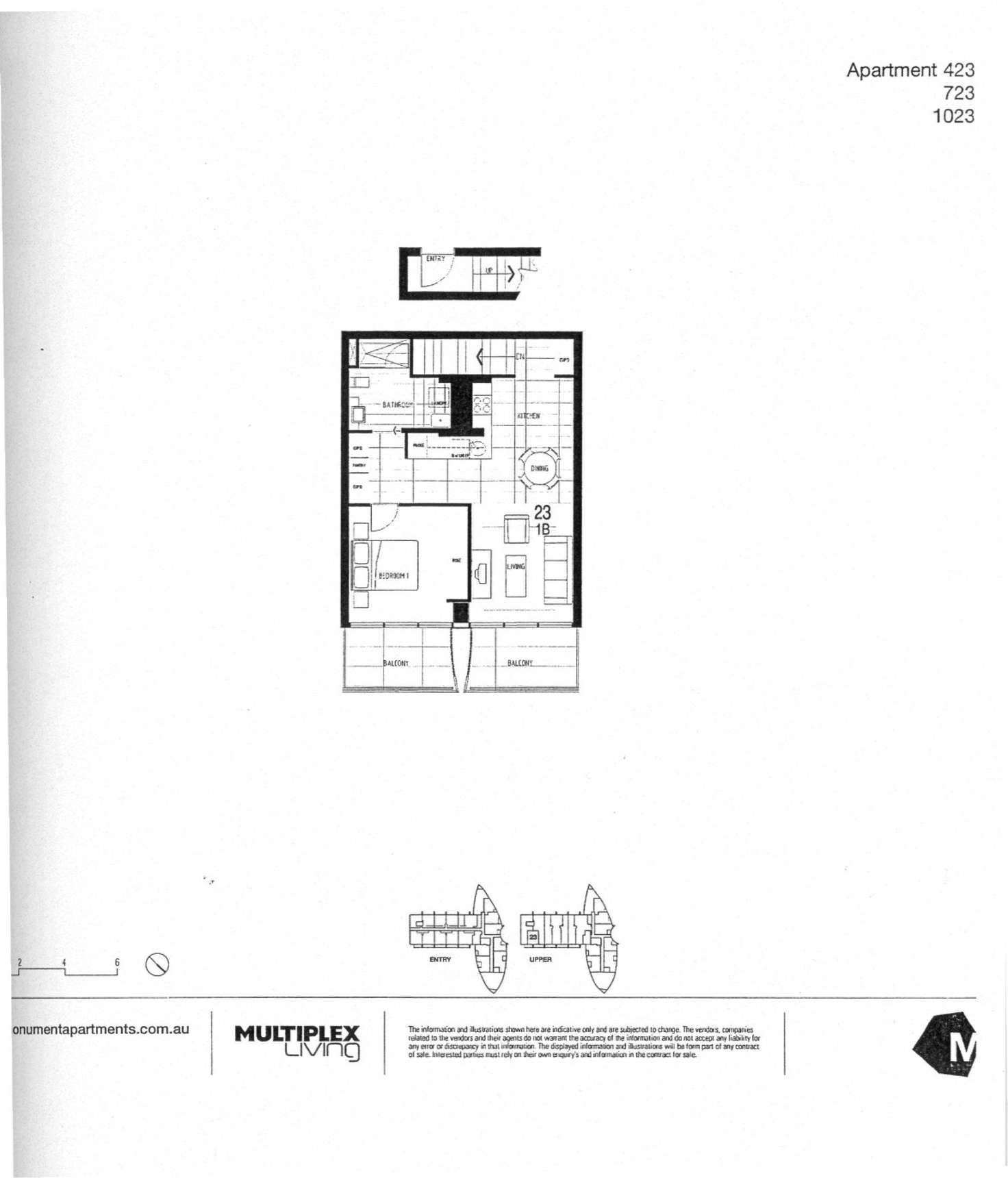 Floorplan of Homely apartment listing, 423/20 Pelican Street, Surry Hills NSW 2010