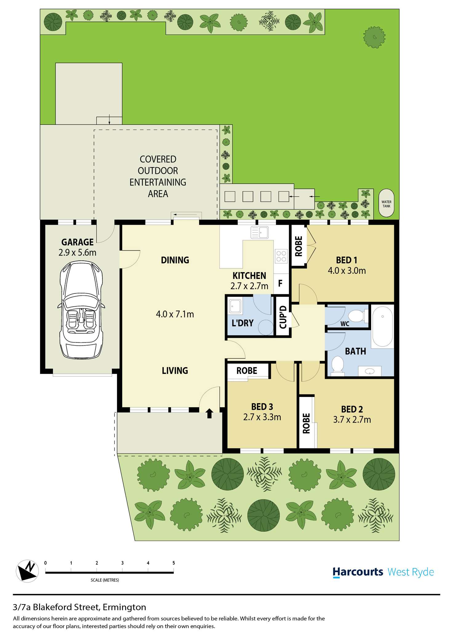 Floorplan of Homely villa listing, 3/7A Blakeford Avenue, Ermington NSW 2115