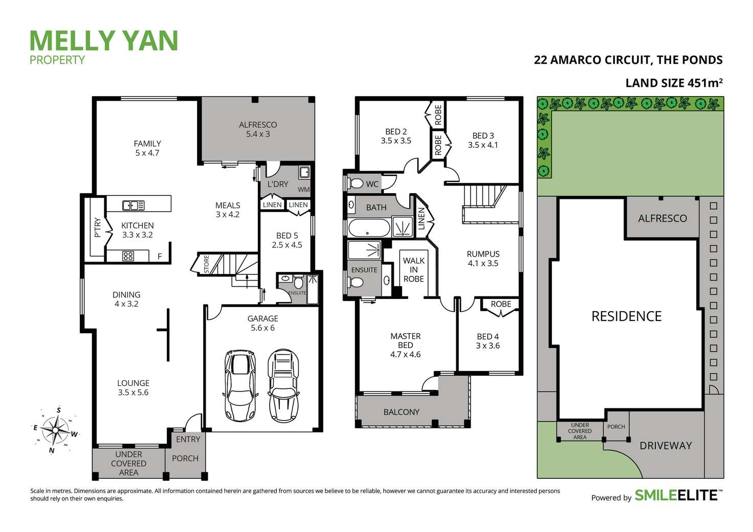 Floorplan of Homely house listing, 22 Amarco Circuit, The Ponds NSW 2769
