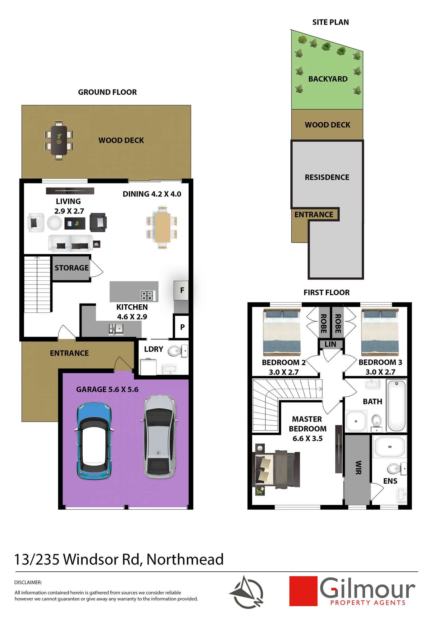 Floorplan of Homely townhouse listing, 13/235 Windsor Road, Northmead NSW 2152