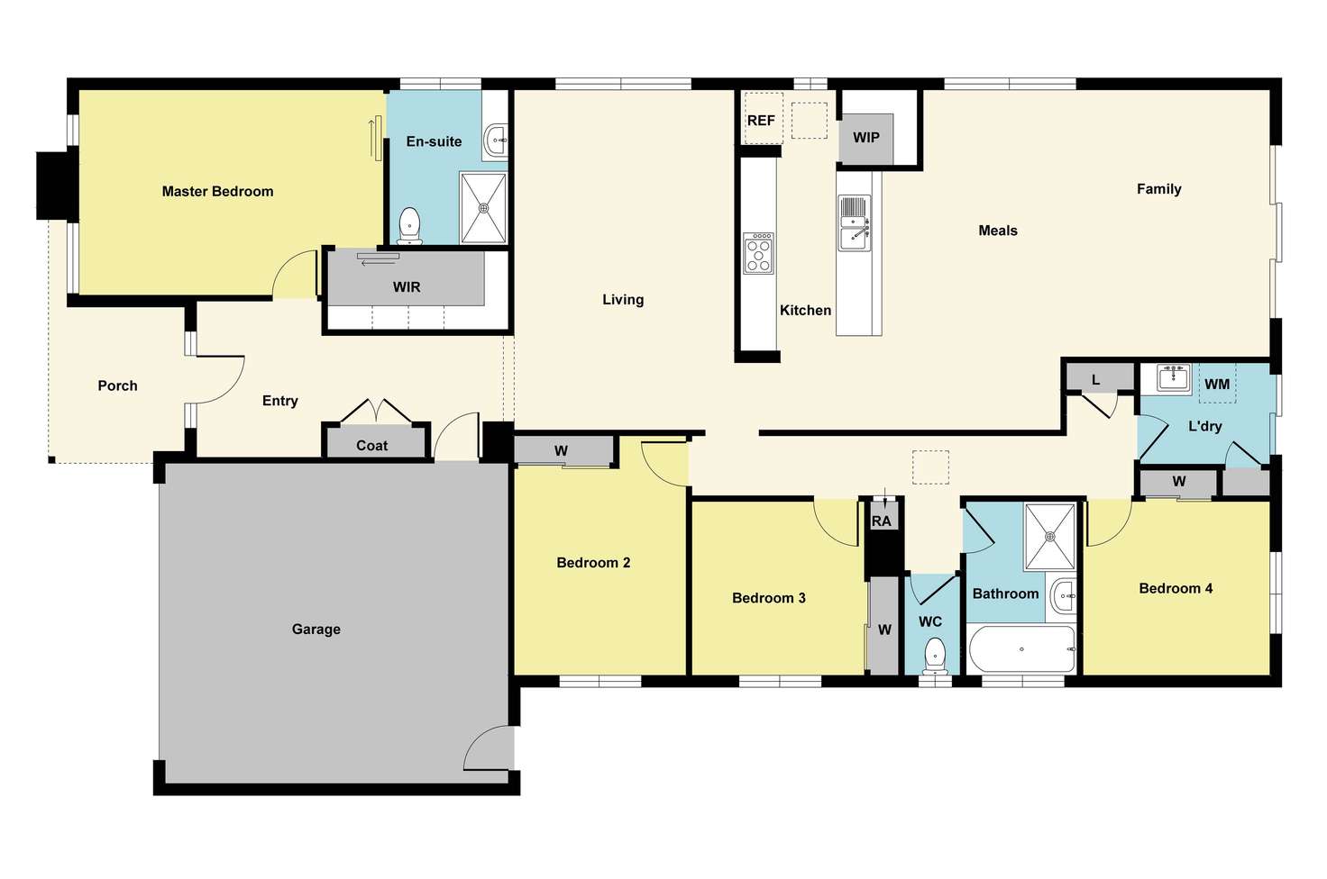 Floorplan of Homely house listing, 35 Neway Avenue, Delacombe VIC 3356