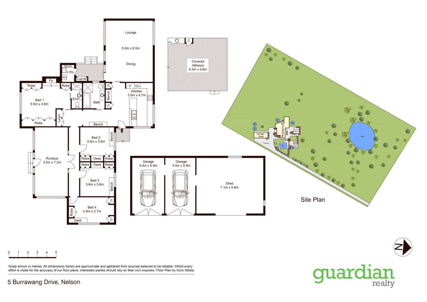 Floorplan of Homely acreageSemiRural listing, 5 Burrawang Drive, Nelson NSW 2765