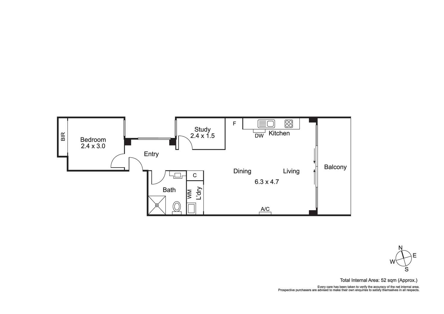 Floorplan of Homely apartment listing, 3/639 High Street, Thornbury VIC 3071