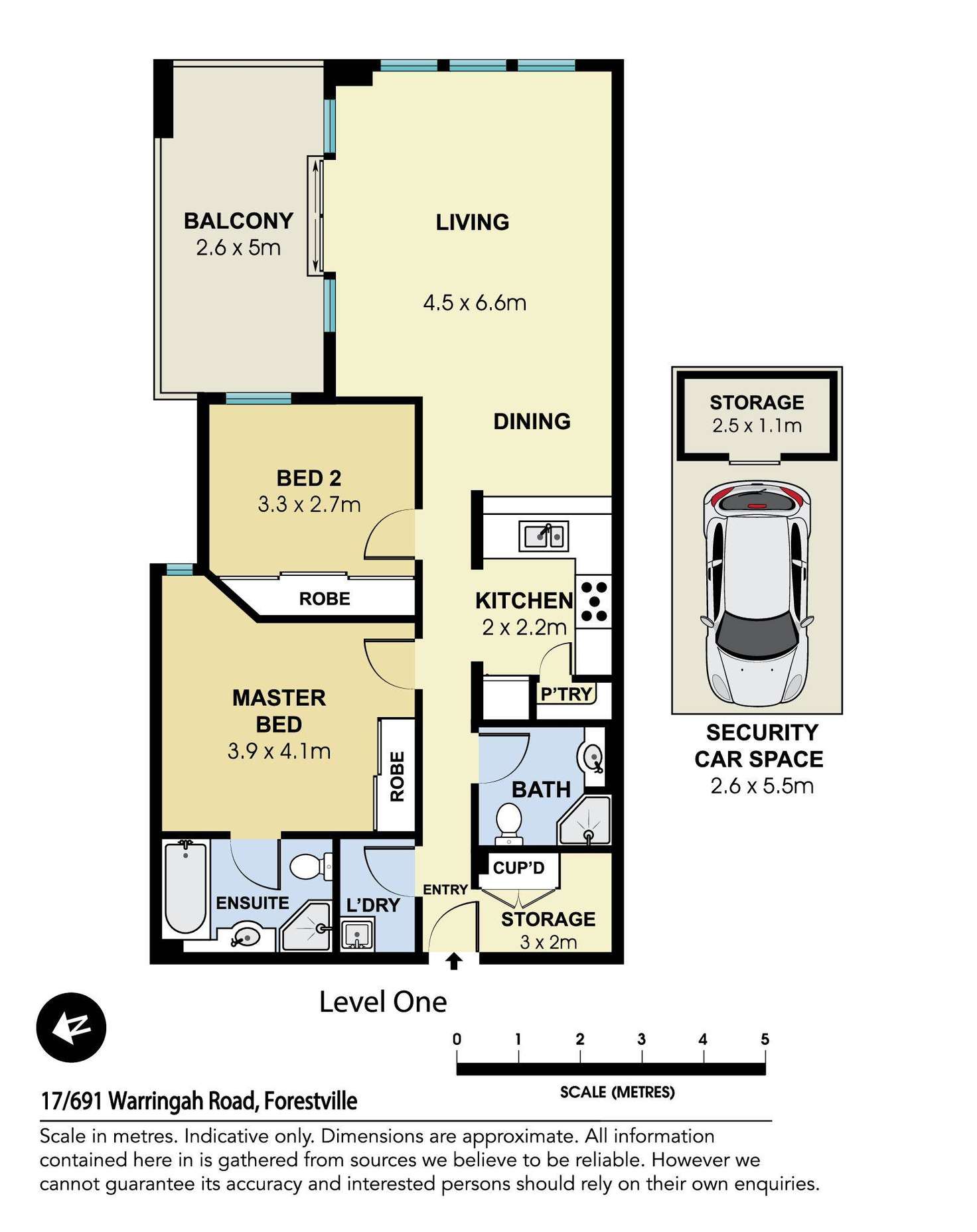 Floorplan of Homely unit listing, 17/691-695 Warringah Road, Forestville NSW 2087