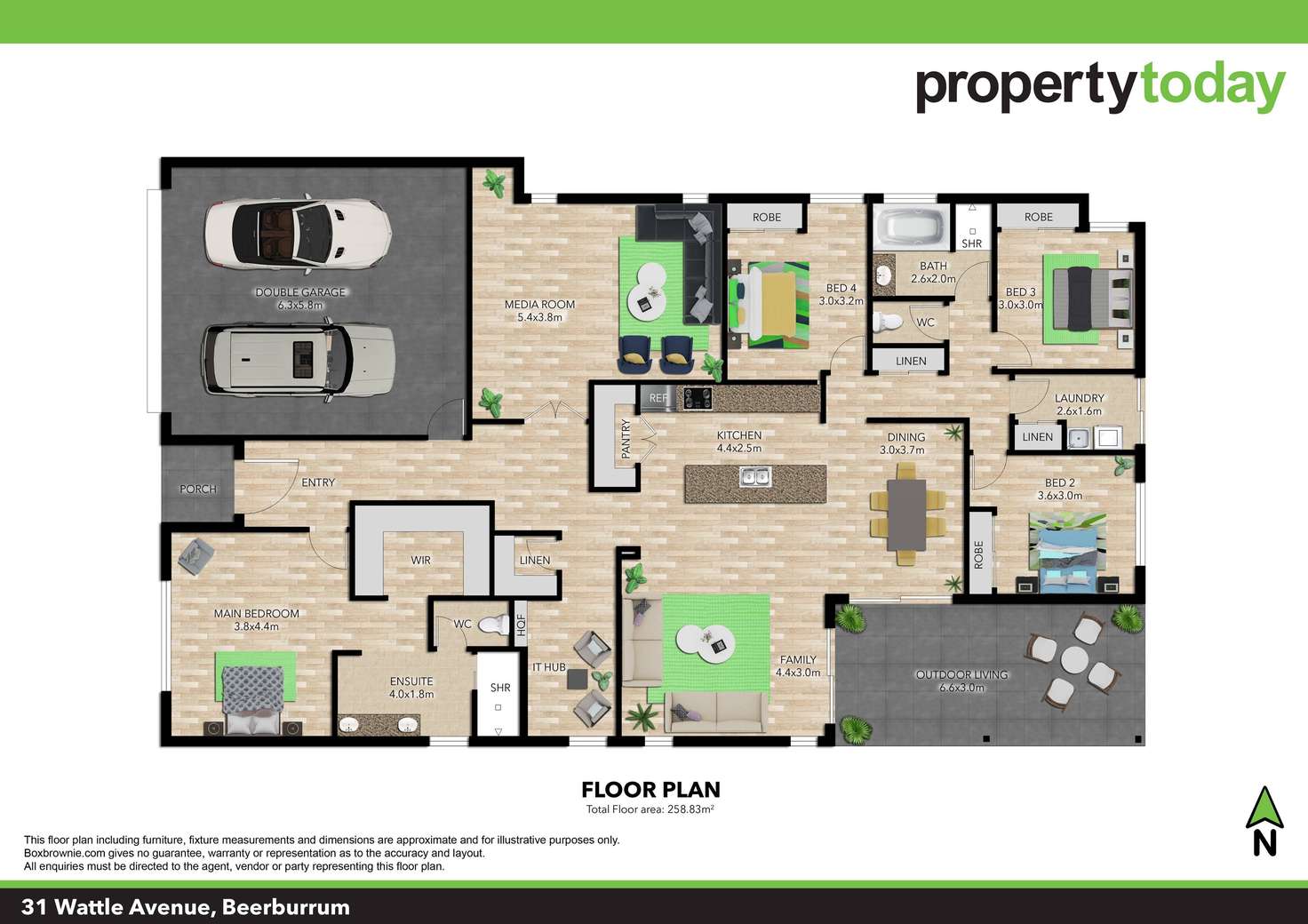 Floorplan of Homely house listing, 31 Wattle Avenue, Beerburrum QLD 4517