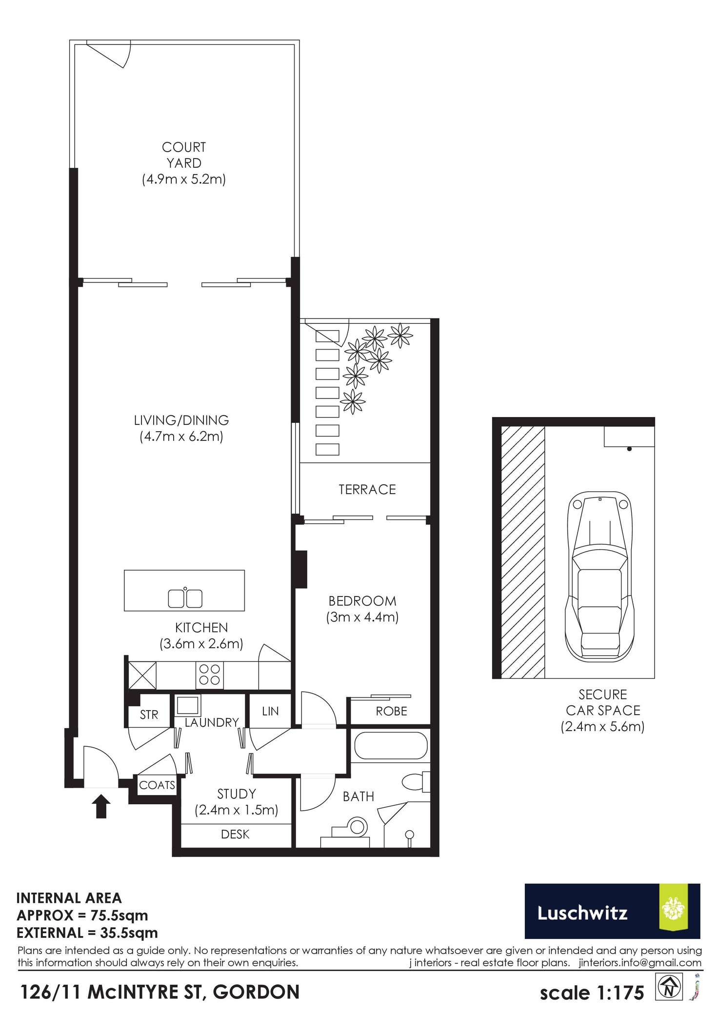 Floorplan of Homely apartment listing, 126/11 Mcintyre Street, Gordon NSW 2072