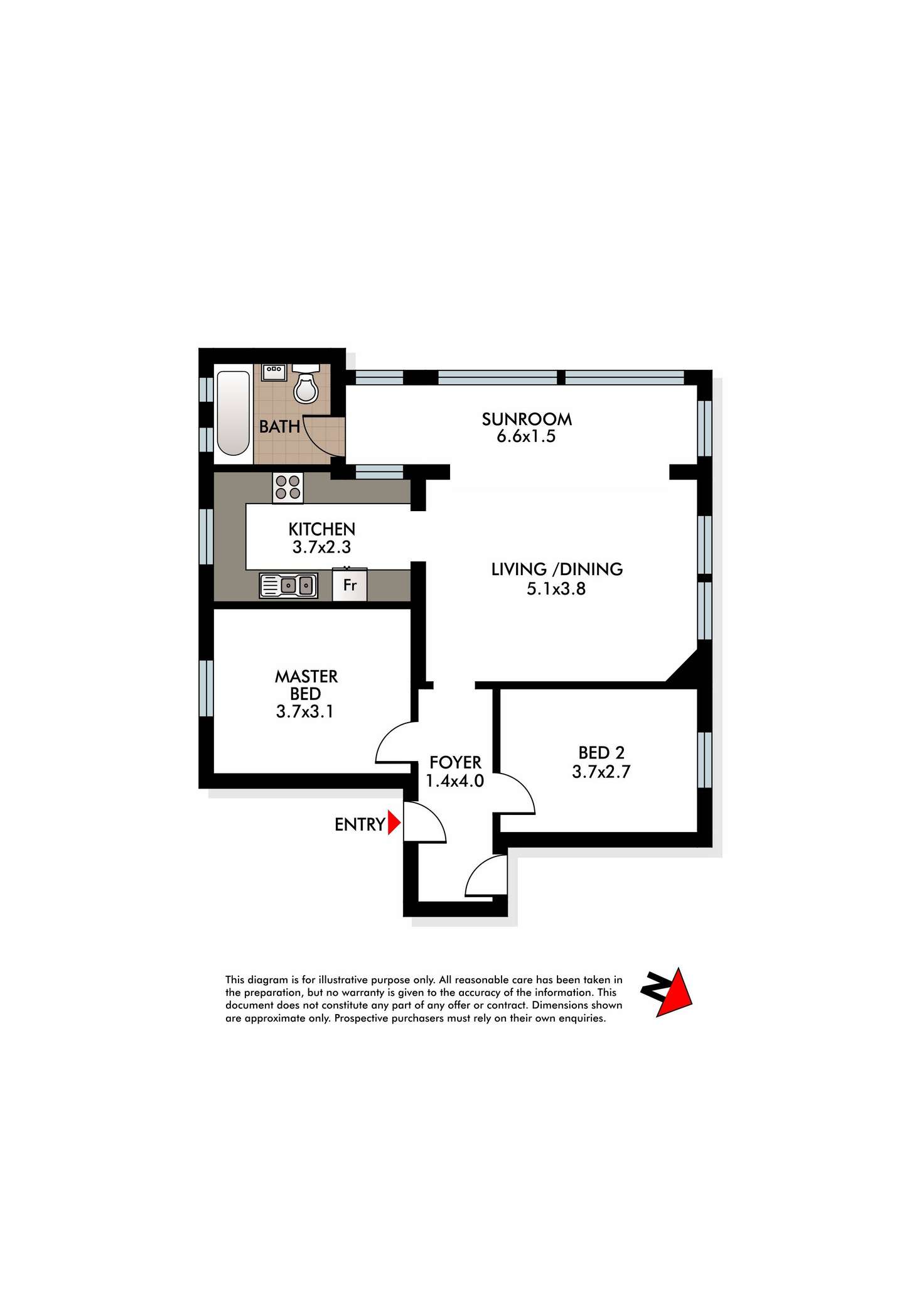 Floorplan of Homely apartment listing, 4/70 Clovelly Road, Randwick NSW 2031