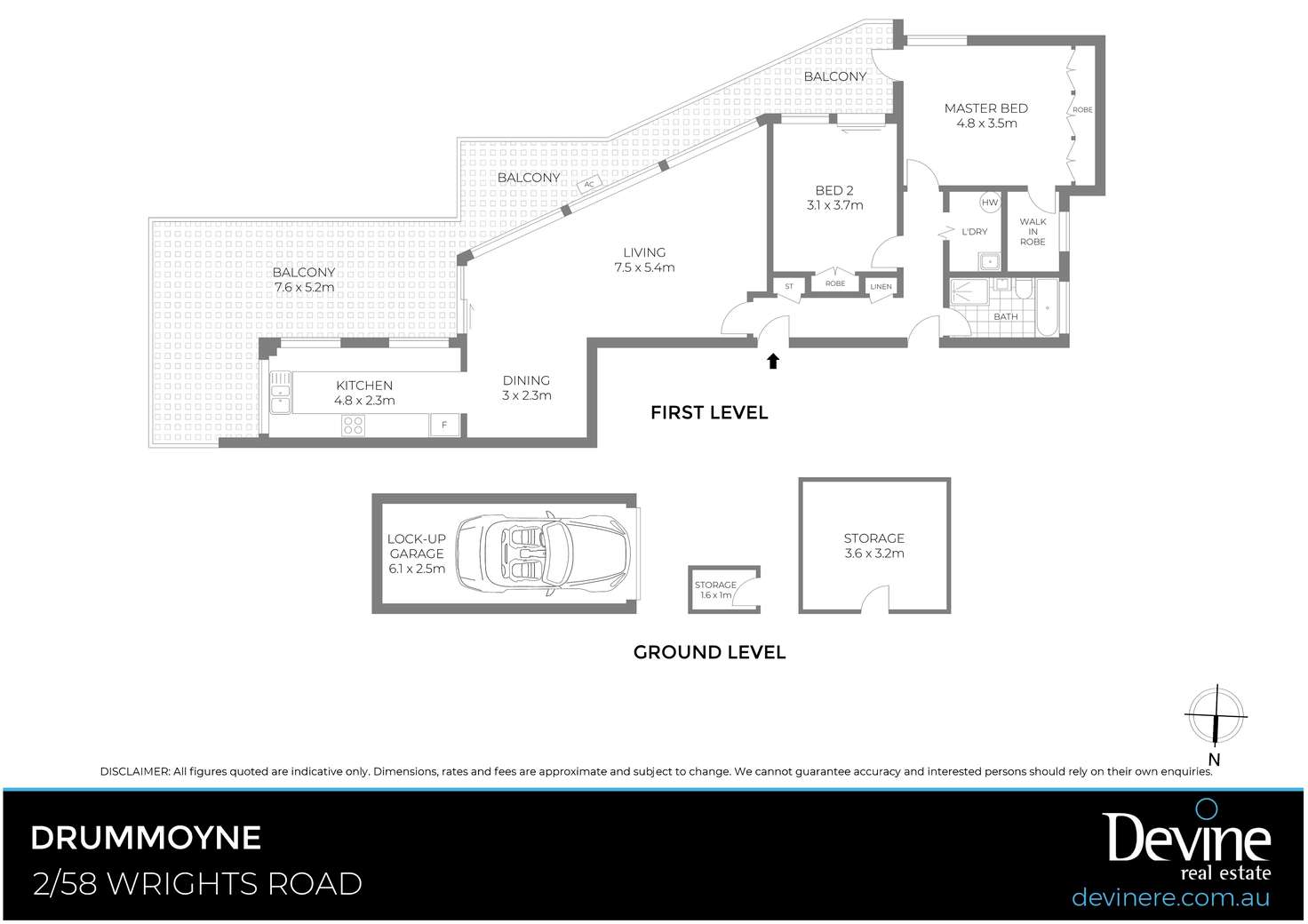 Floorplan of Homely apartment listing, 2/58 Wrights Road, Drummoyne NSW 2047
