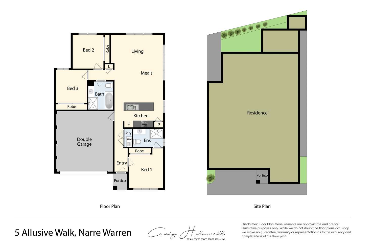 Floorplan of Homely house listing, 5 Allusive Walk, Narre Warren VIC 3805