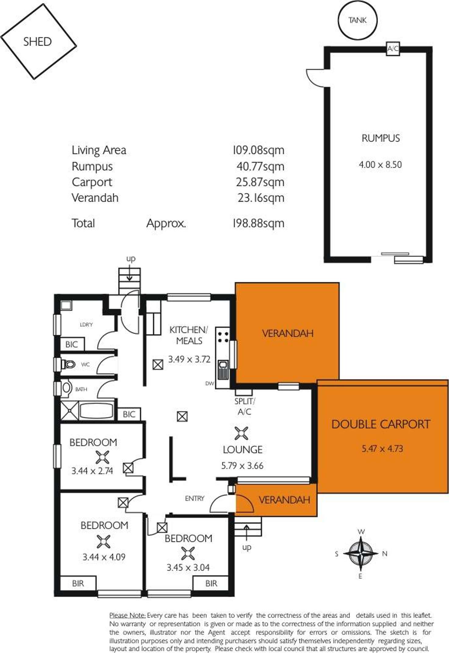Floorplan of Homely house listing, 9 Trenerry Avenue, Ingle Farm SA 5098