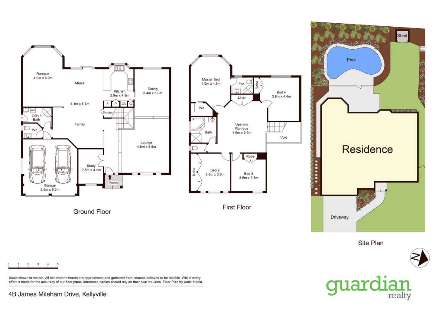 Floorplan of Homely house listing, 4b James Mileham Drive, Kellyville NSW 2155
