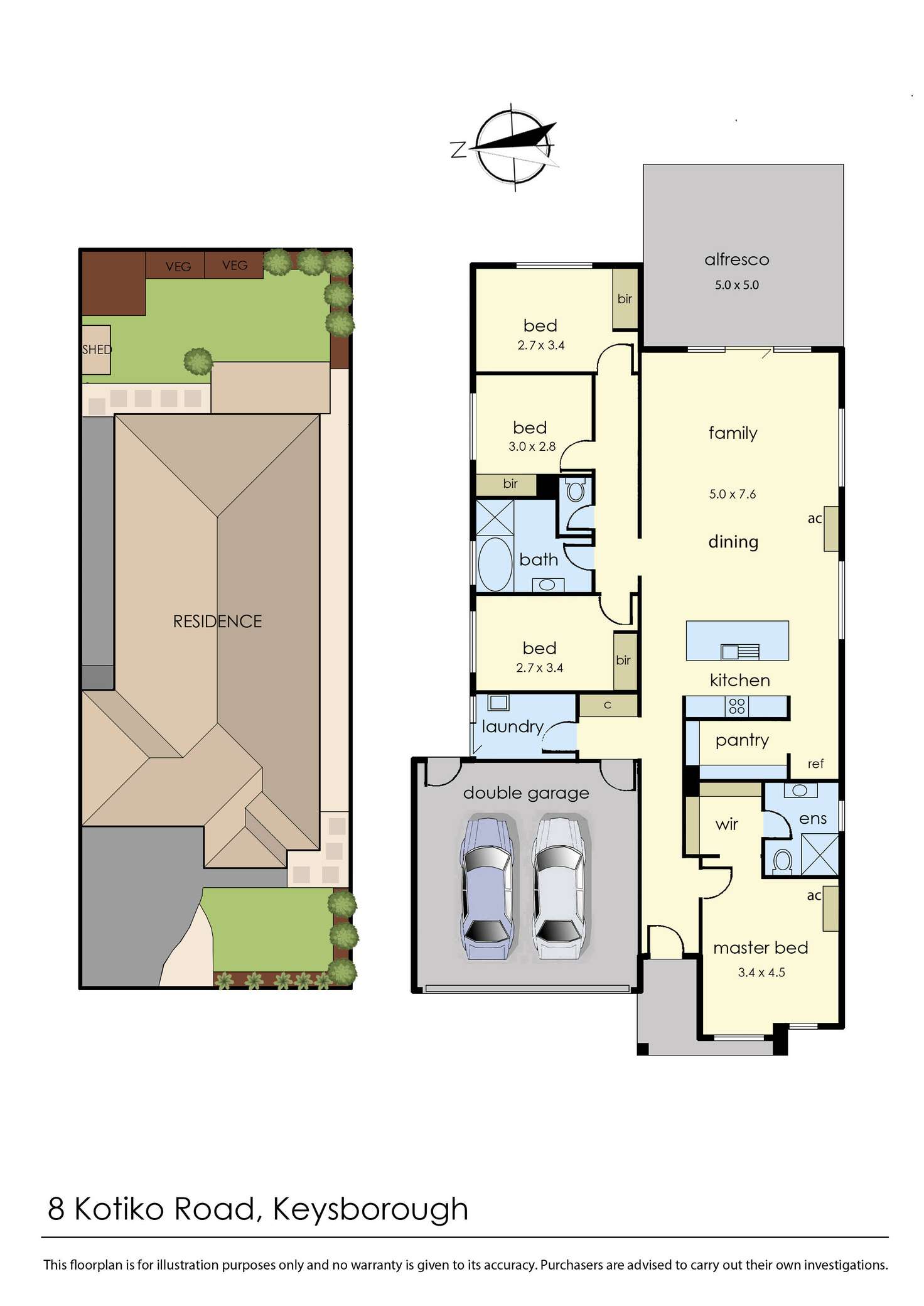 Floorplan of Homely house listing, 8 Kotiko Road, Keysborough VIC 3173