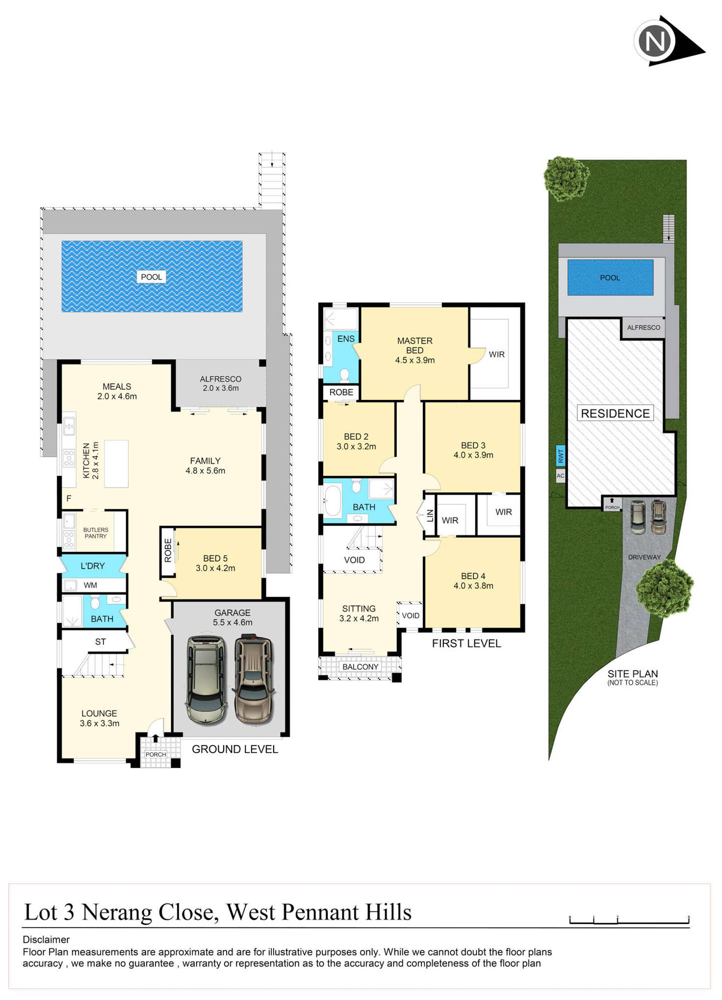 Floorplan of Homely house listing, 14 Nerang Close, West Pennant Hills NSW 2125