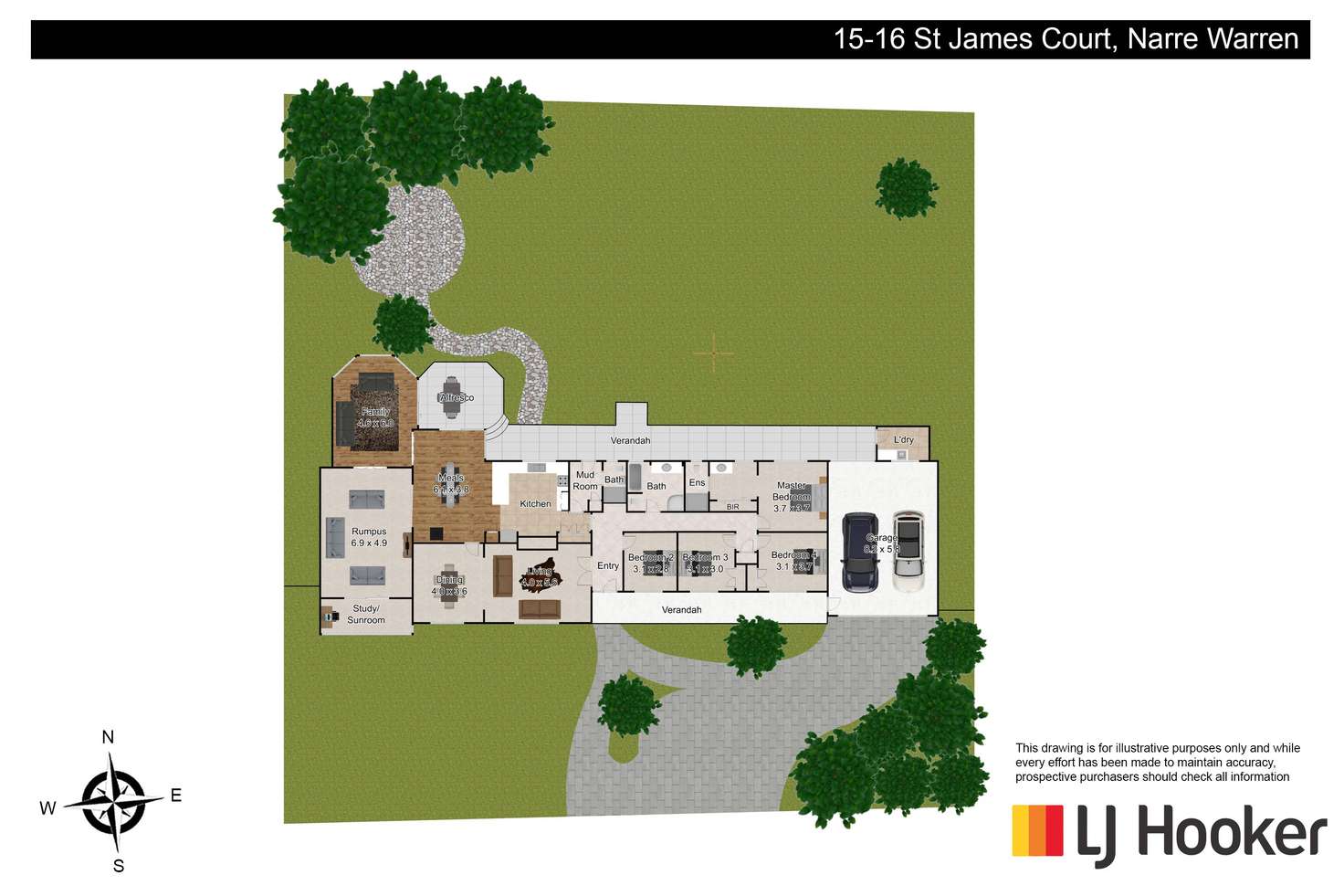 Floorplan of Homely house listing, 15-16 St James Court, Narre Warren VIC 3805