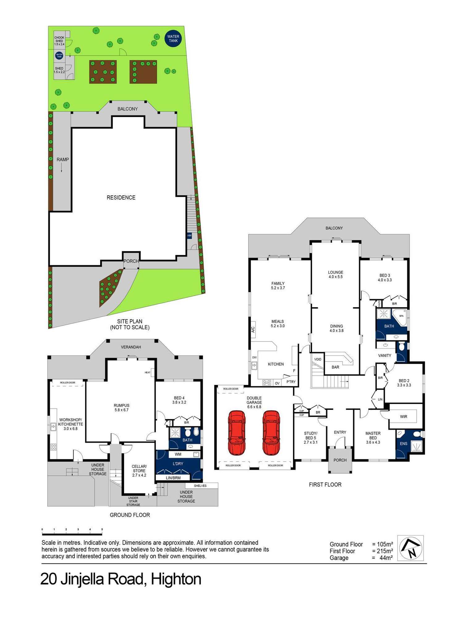 Floorplan of Homely house listing, 20 Jinjella Road, Highton VIC 3216