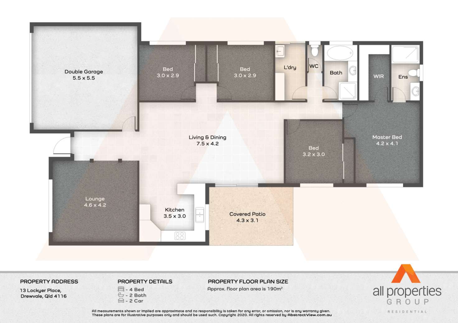 Floorplan of Homely house listing, 13 Lockyer Place, Drewvale QLD 4116