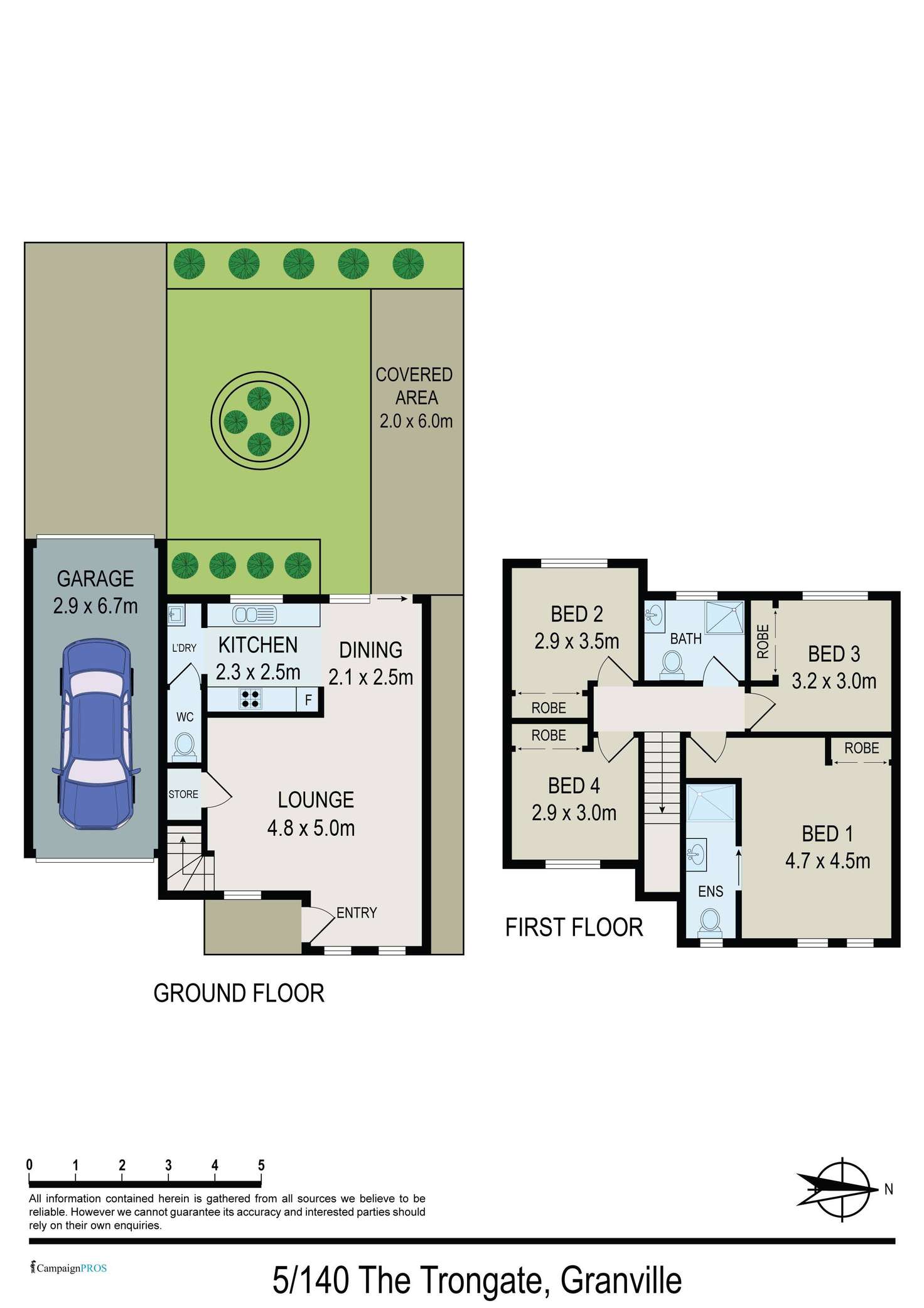 Floorplan of Homely house listing, 5/140 The Trongate, Granville NSW 2142