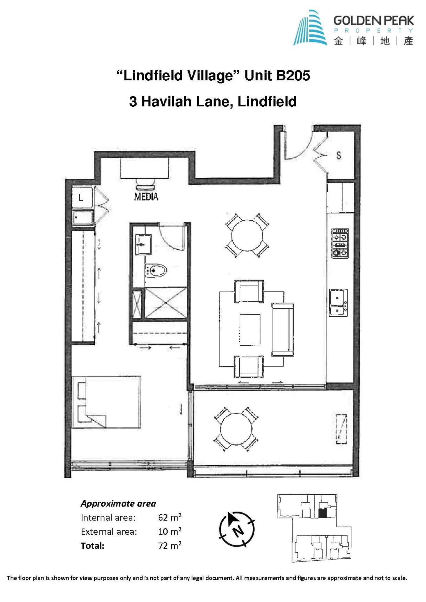 Floorplan of Homely apartment listing, B205/3 Havilah Lane, Lindfield NSW 2070