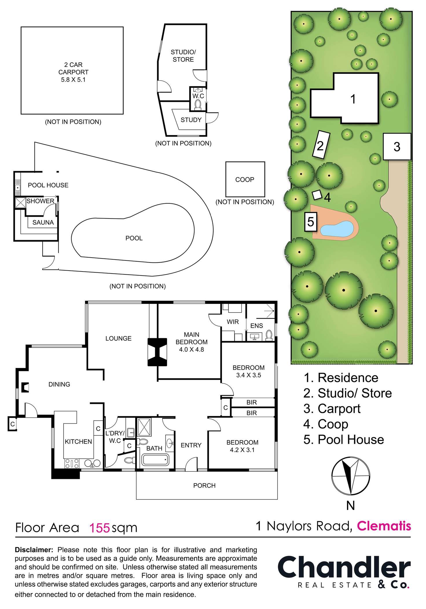Floorplan of Homely house listing, 1 Naylors Road, Emerald VIC 3782