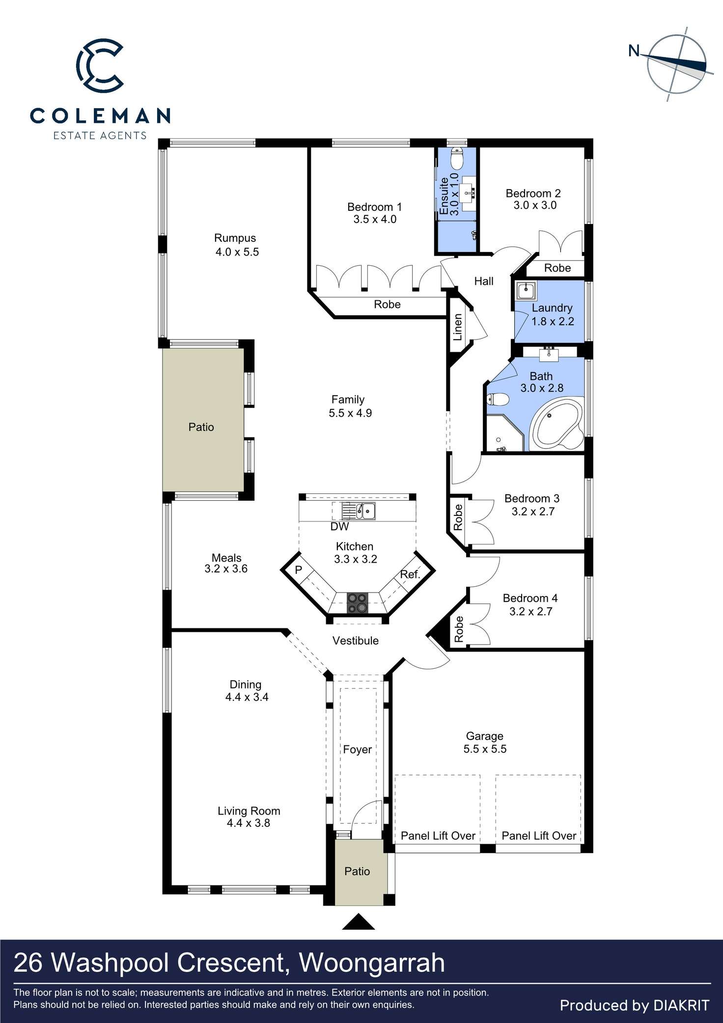 Floorplan of Homely house listing, 26 Washpool Crescent, Woongarrah NSW 2259