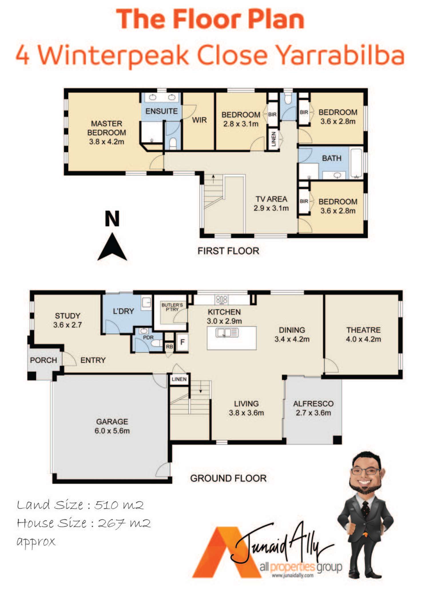 Floorplan of Homely house listing, 4 Winterpeak Close, Yarrabilba QLD 4207