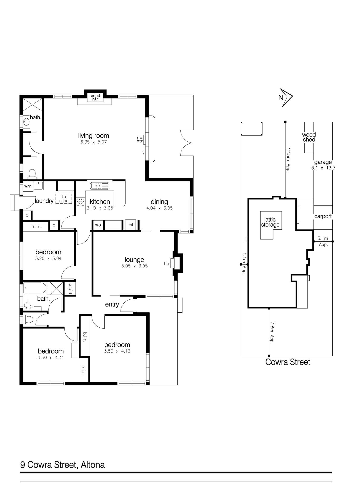 Floorplan of Homely house listing, 9 Cowra Street, Altona VIC 3018