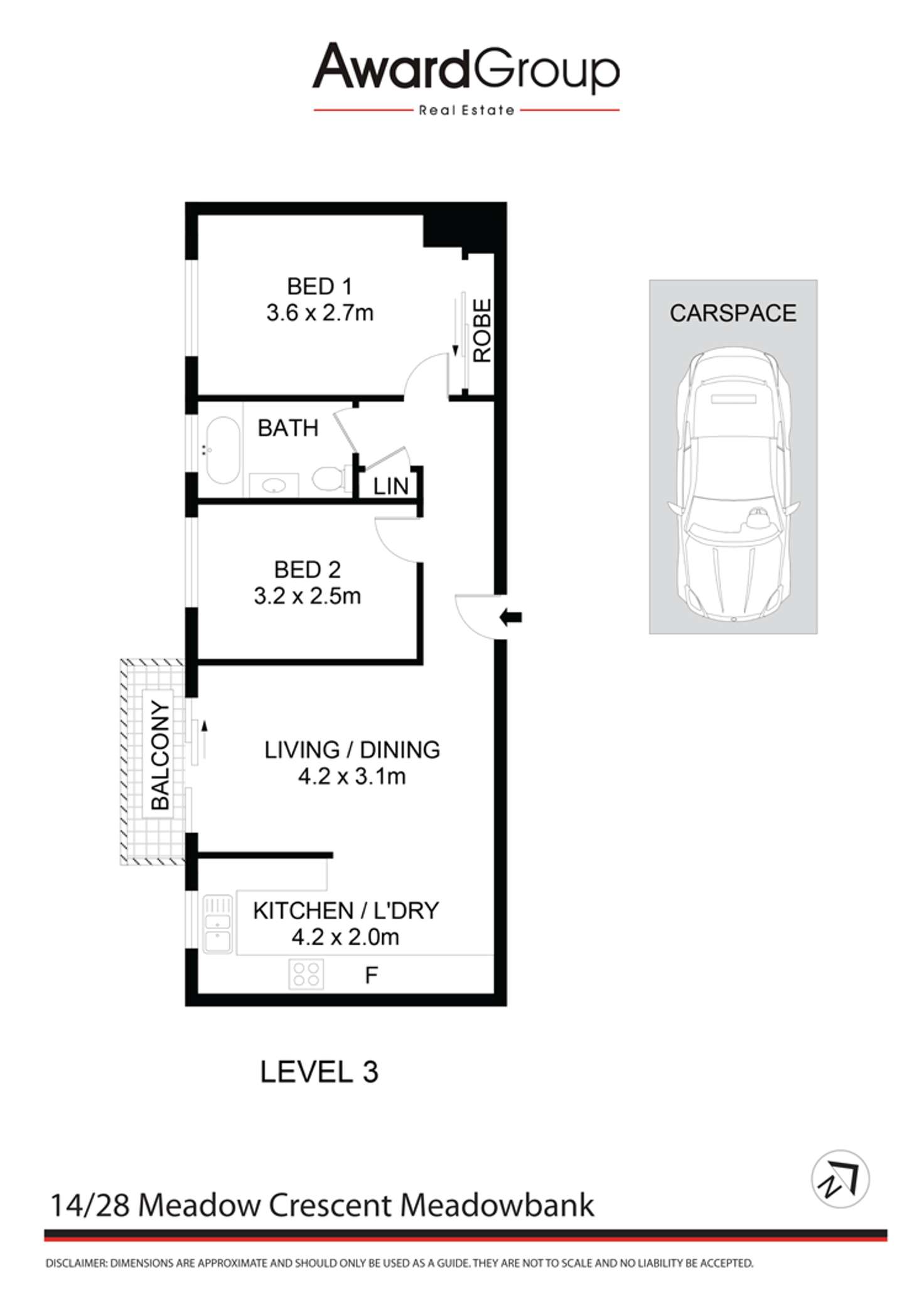 Floorplan of Homely unit listing, 14/28 Meadow Crescent, Meadowbank NSW 2114