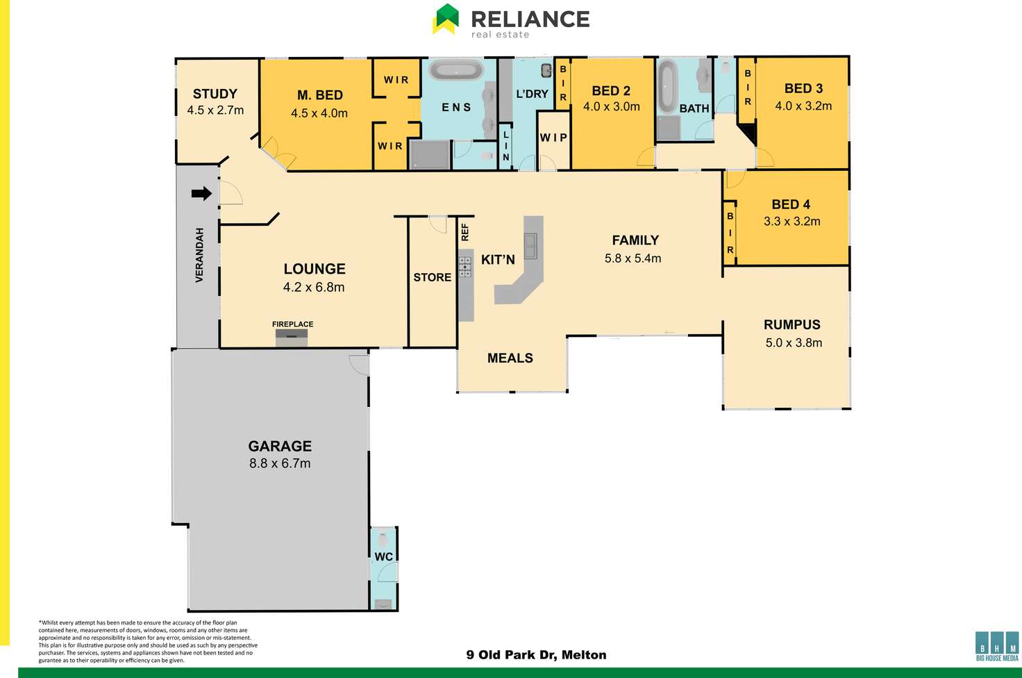 Floorplan of Homely house listing, 9 Old Park Drive, Melton VIC 3337