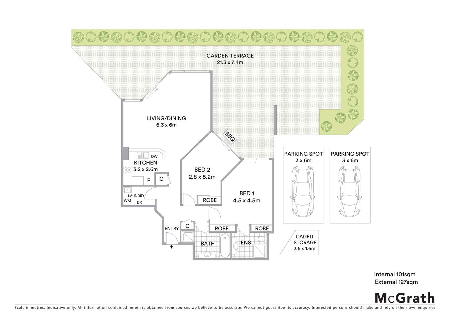 Floorplan of Homely unit listing, Level Ground/105/97 John Whiteway Drive, Gosford NSW 2250