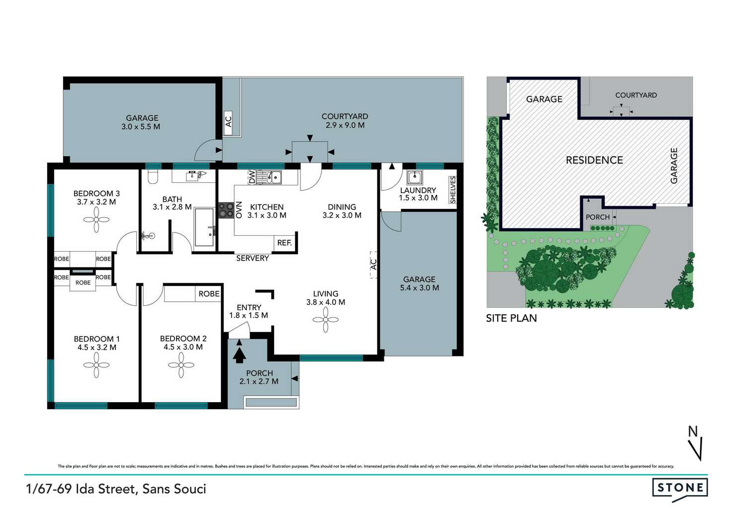 Floorplan of Homely villa listing, 1/67-69 Ida Street, Sans Souci NSW 2219