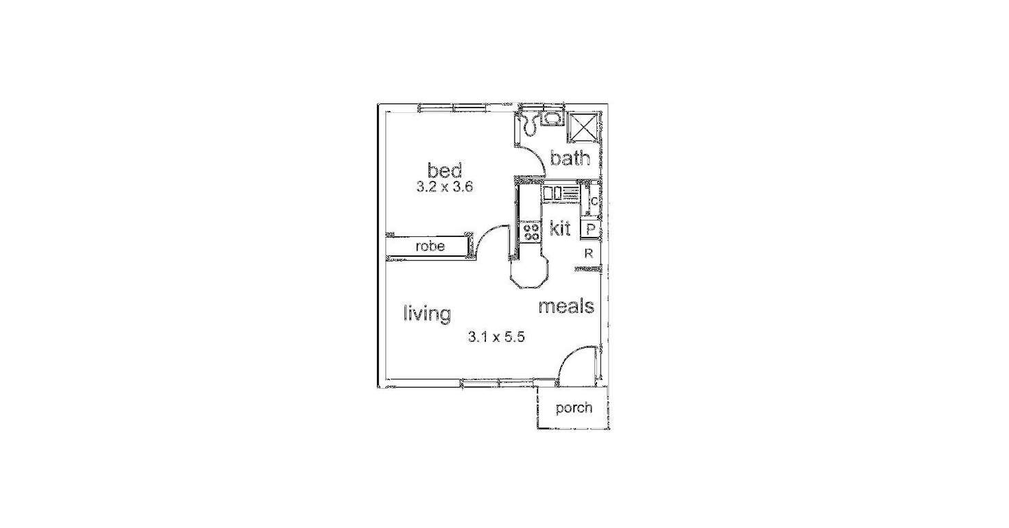 Floorplan of Homely unit listing, 4/12 Separation Street, Fairfield VIC 3078