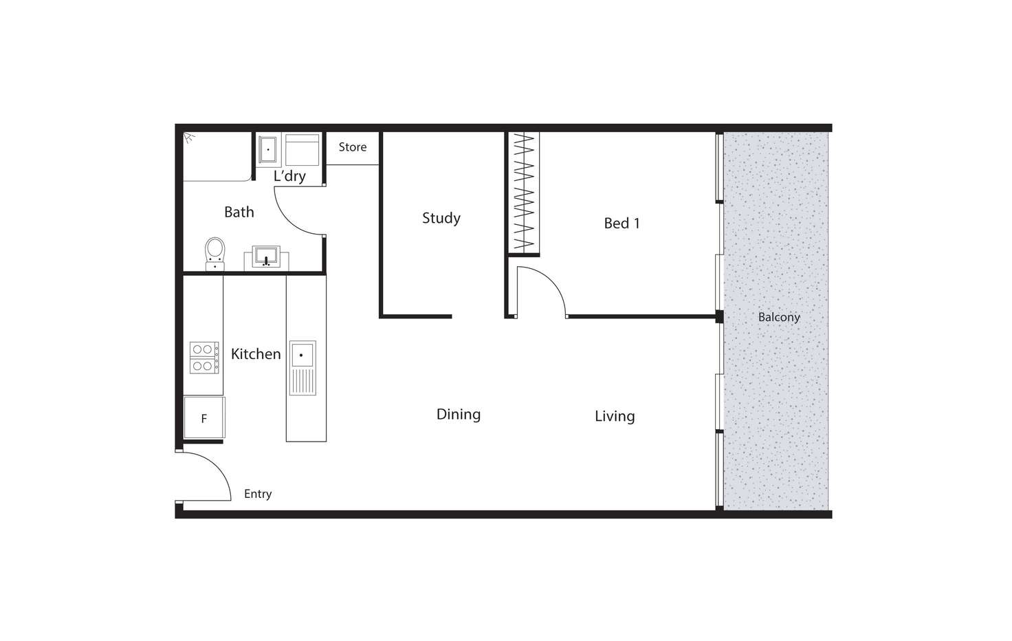 Floorplan of Homely apartment listing, 508/9 Watkin Street, Bruce ACT 2617