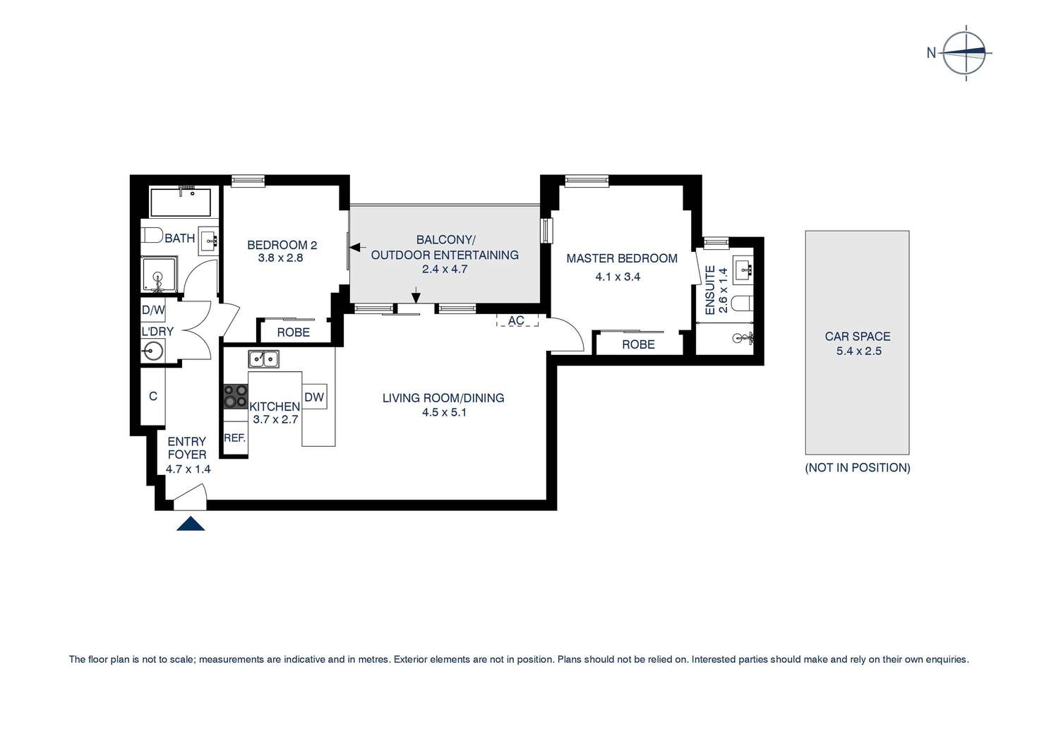 Floorplan of Homely apartment listing, 304/161-163 Great Western Highway, Mays Hill NSW 2145