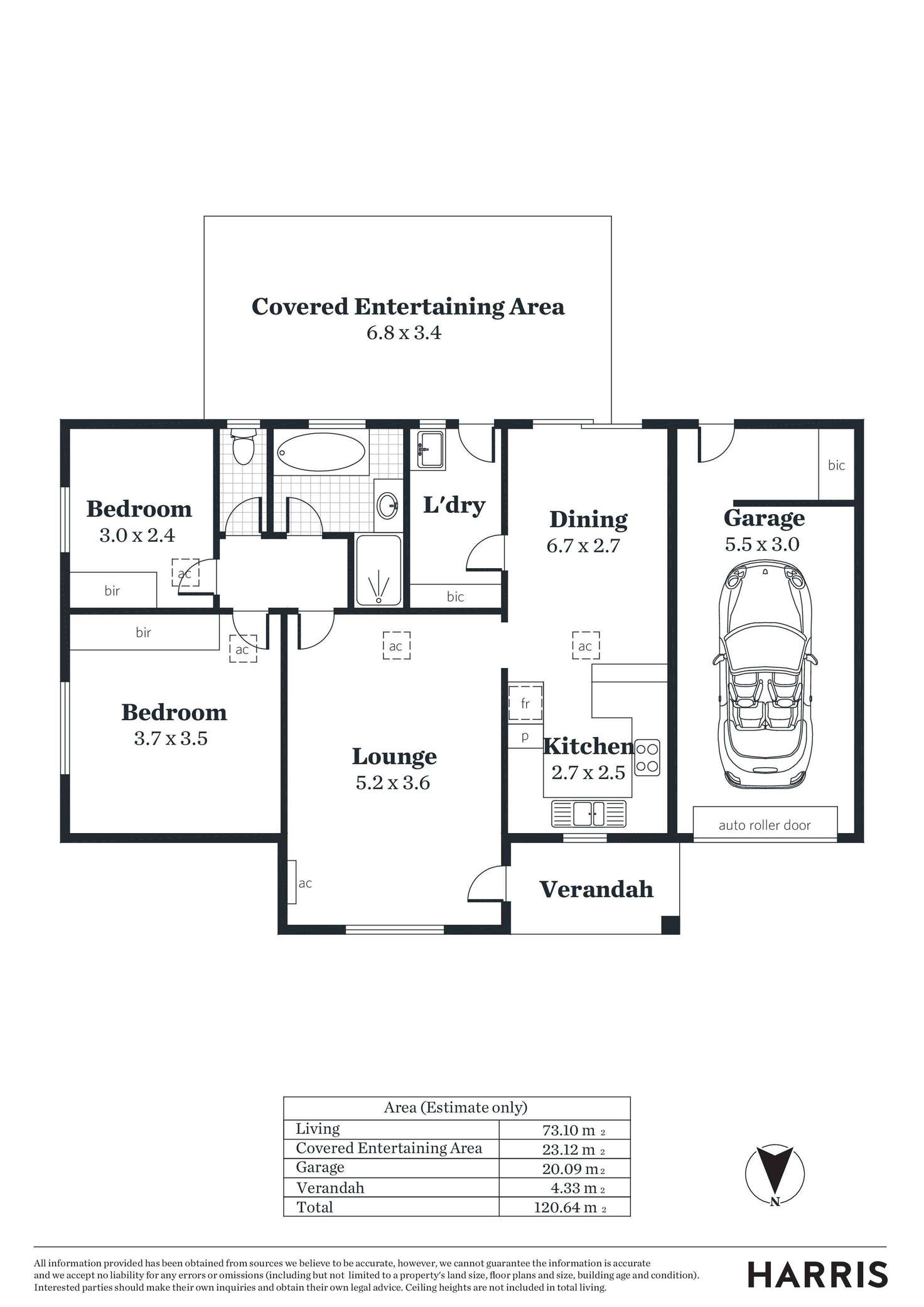 Floorplan of Homely unit listing, 1/36 West Street, Ascot Park SA 5043