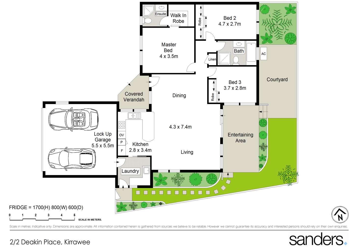 Floorplan of Homely villa listing, 2/2 Deakin Place, Kirrawee NSW 2232