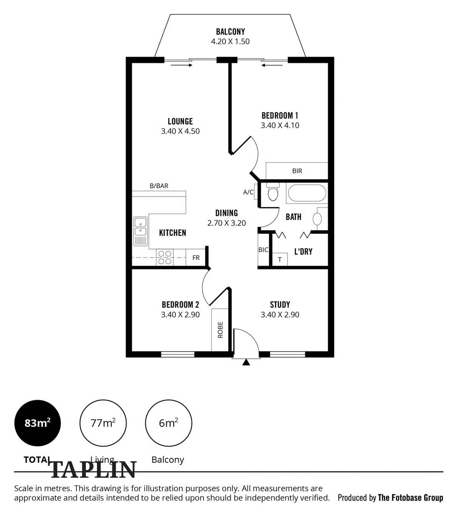 Floorplan of Homely apartment listing, 6/81 Carrington Street, Adelaide SA 5000