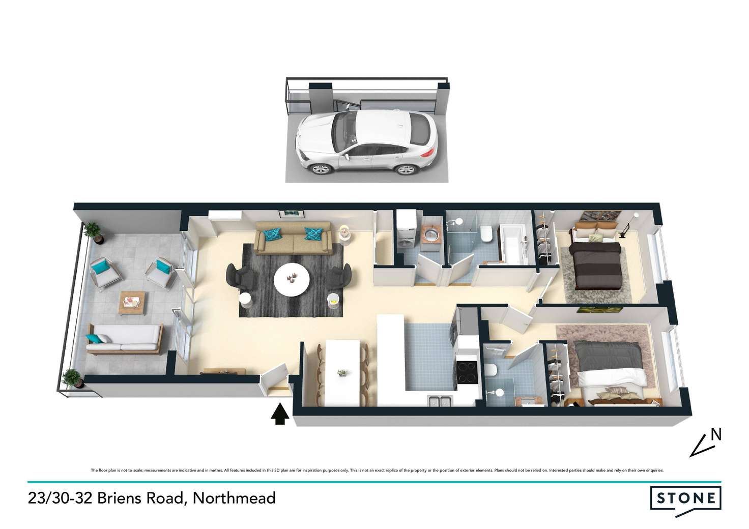 Floorplan of Homely unit listing, 23/30-32 Briens Road, Northmead NSW 2152