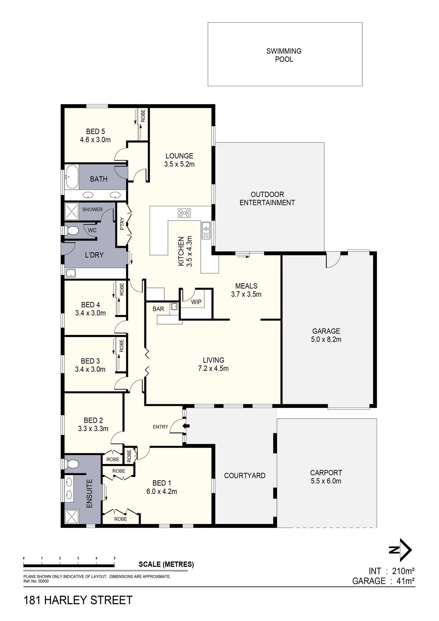 Floorplan of Homely house listing, 181 Harley Street, Strathdale VIC 3550