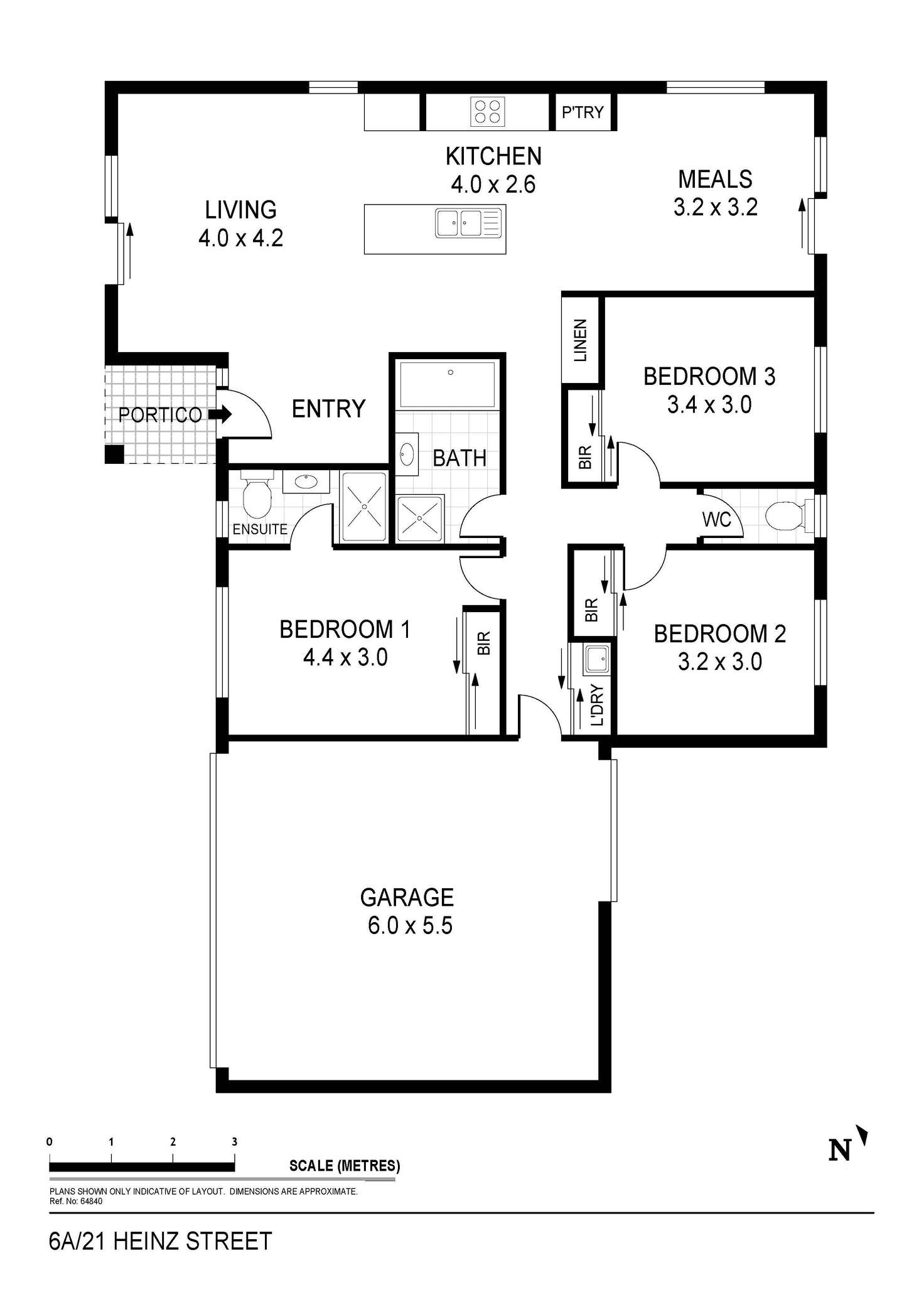 Floorplan of Homely unit listing, 6b/21 Heinz Street, White Hills VIC 3550
