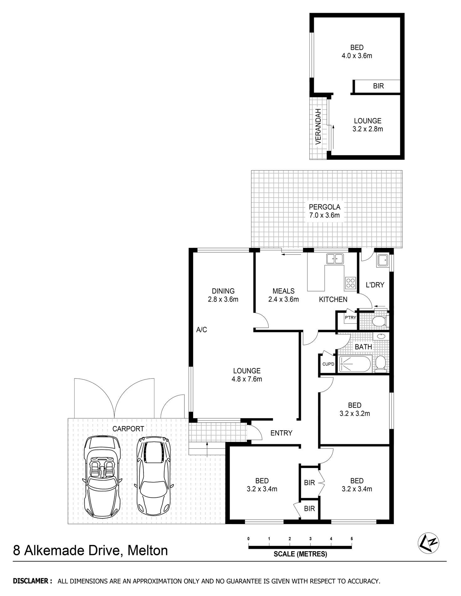 Floorplan of Homely house listing, 8 Alkemade Drive, Melton VIC 3337