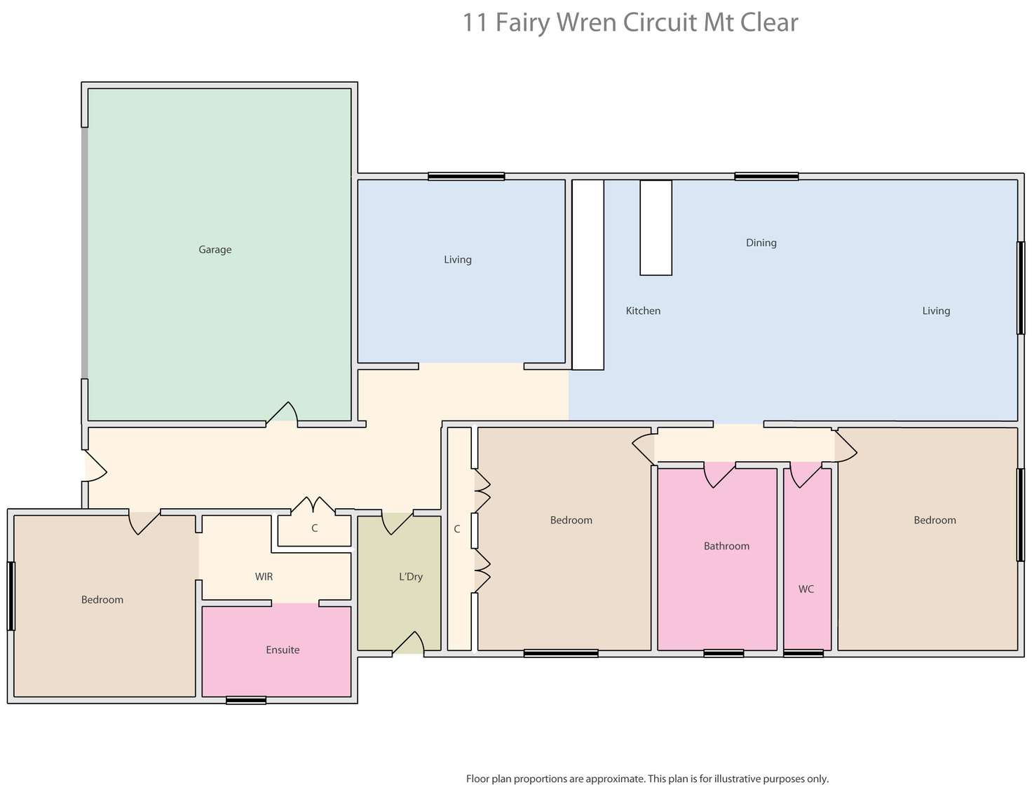 Floorplan of Homely house listing, 11 Fairy Wren Circuit, Mount Clear VIC 3350