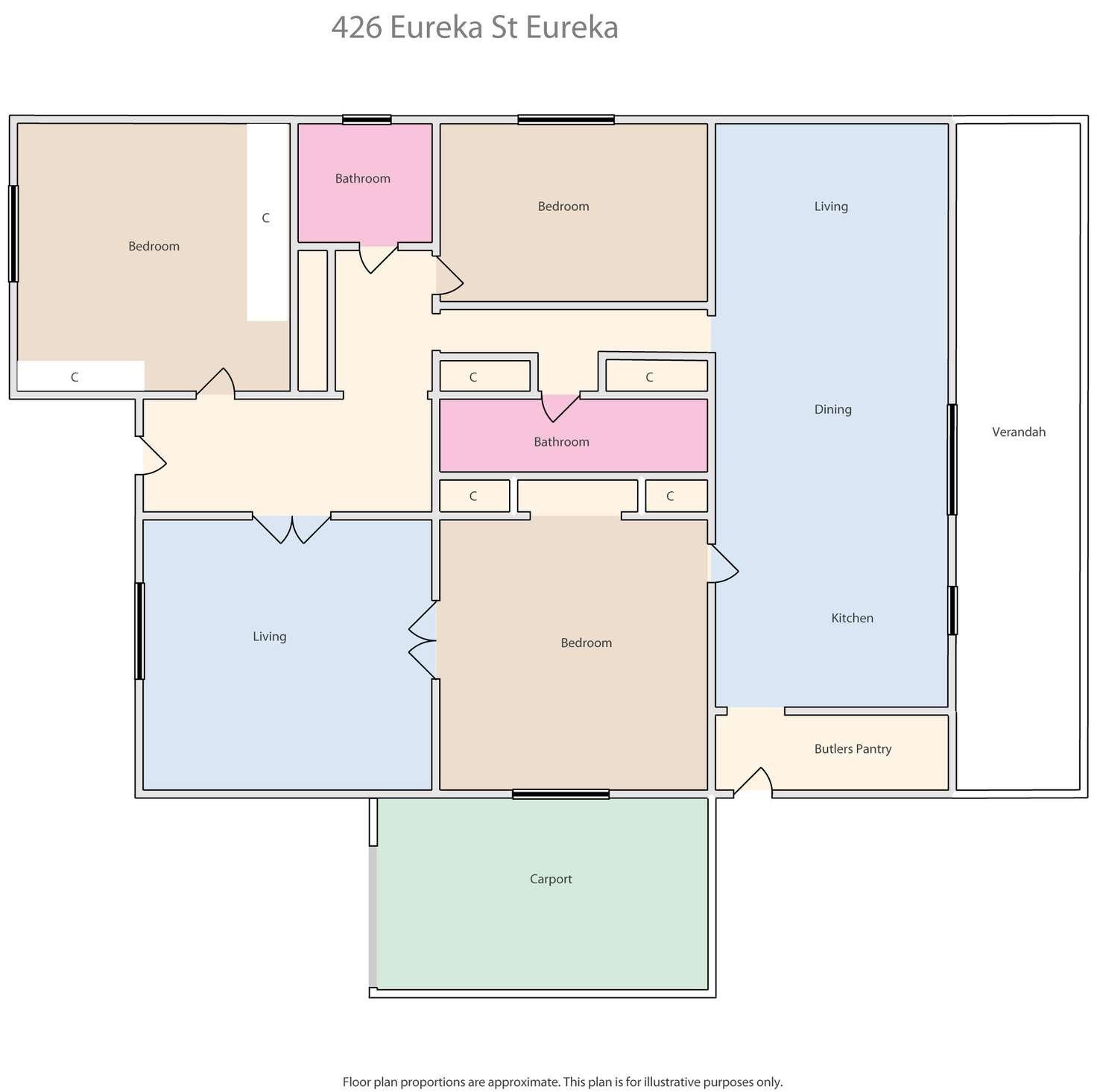 Floorplan of Homely house listing, 426 Eureka Street, Ballarat East VIC 3350