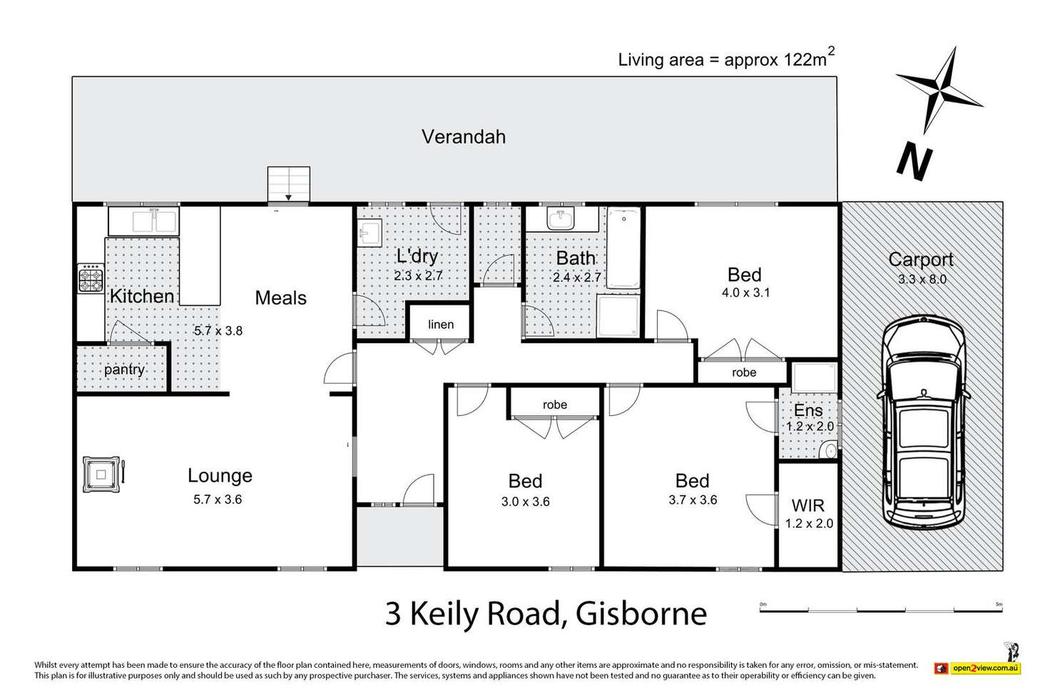 Floorplan of Homely house listing, 3 Keily Road, Gisborne VIC 3437