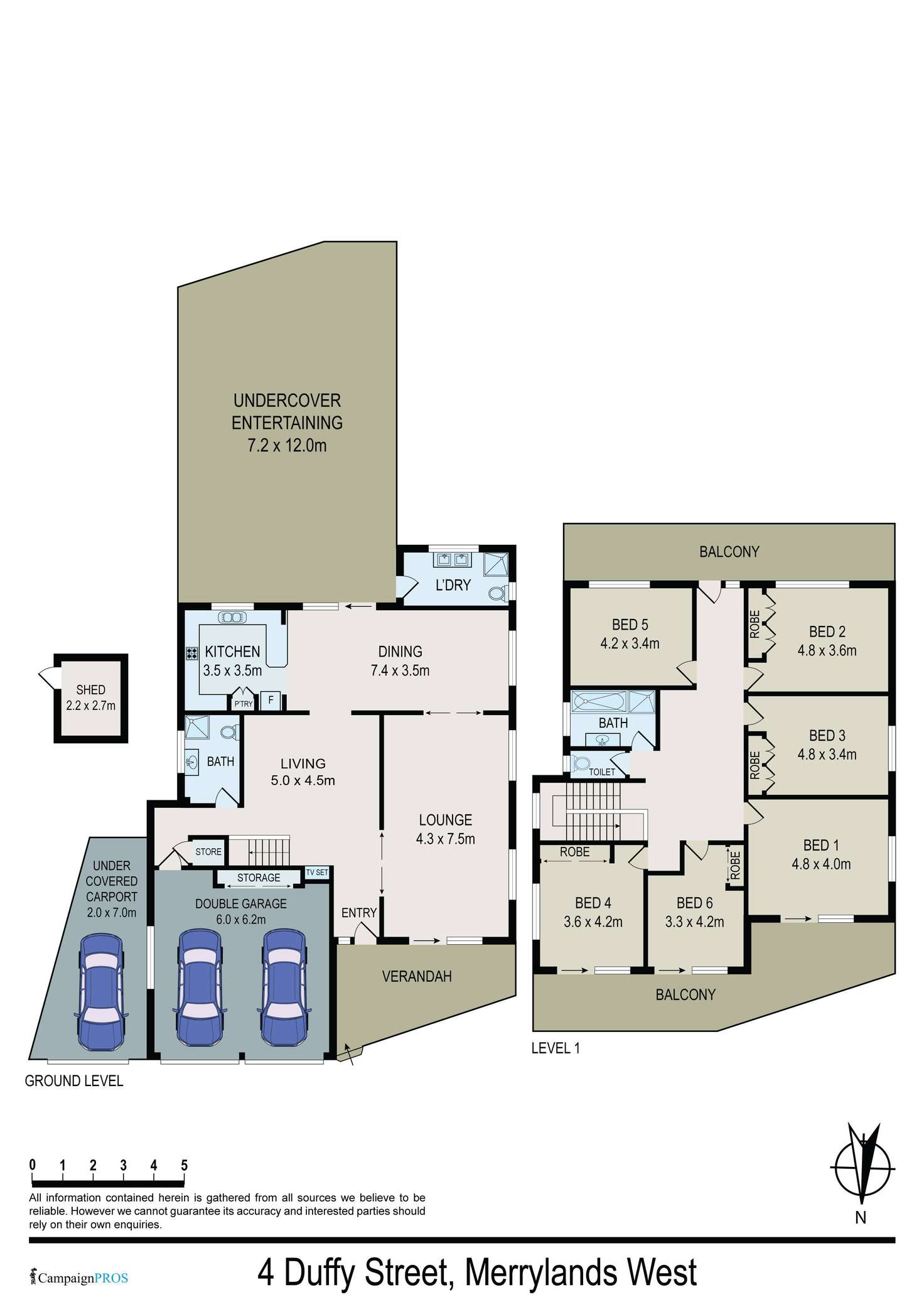Floorplan of Homely house listing, 4 Duffy Street, Merrylands NSW 2160